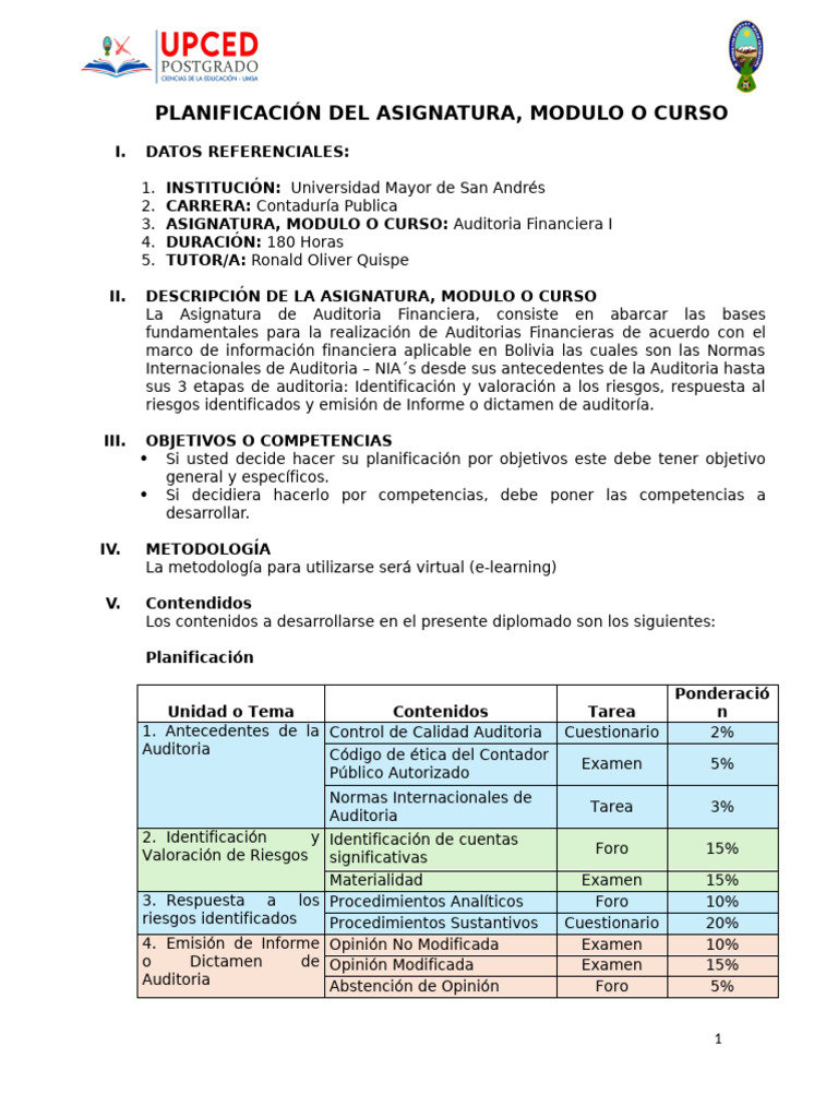 Guia - Auditoria Financiera | PDF | Auditoría | Contador