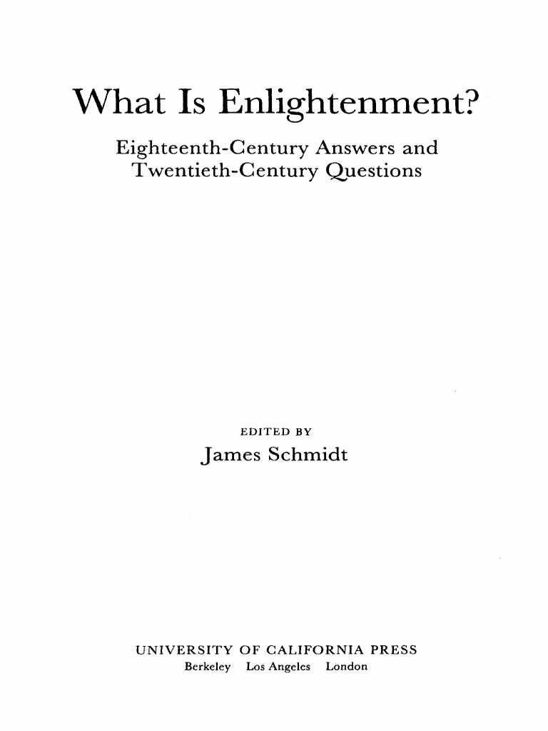 Understanding Enlightenment: Kant's Essay | PDF | Age Of Enlightenment ...