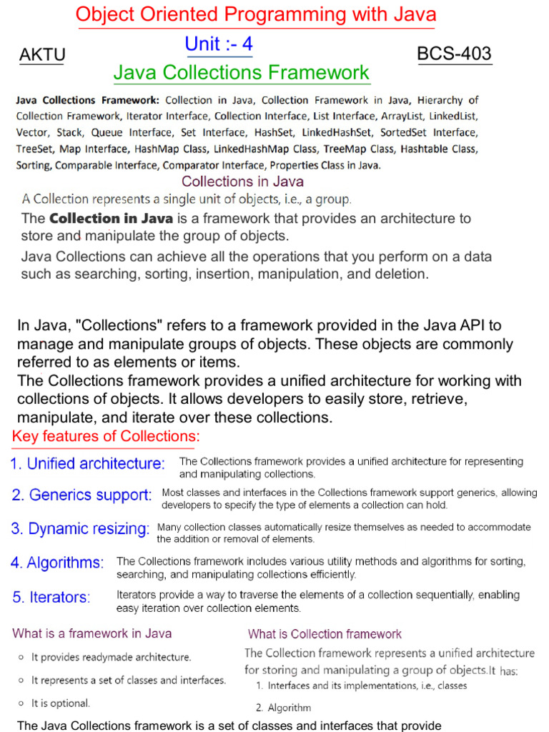 OOPS with Java Unit 4 | PDF | Class (Computer Programming) | Queue ...