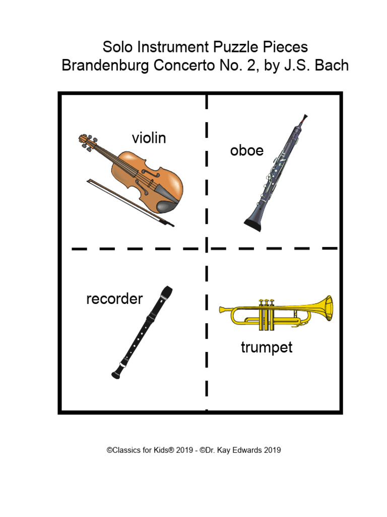 Solo Instrument Puzzle Pcs Brandenburg2 | PDF