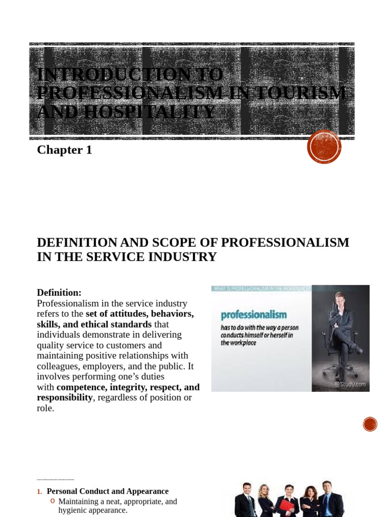 Professionalism in Tourism & Hospitality | PDF | Tourism | Labor Rights