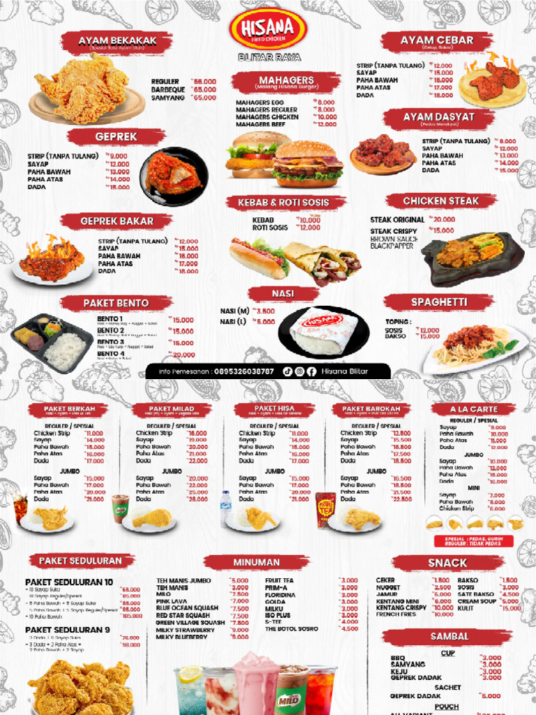 Menu Baru Hisana Blitar Juni 2025 | PDF