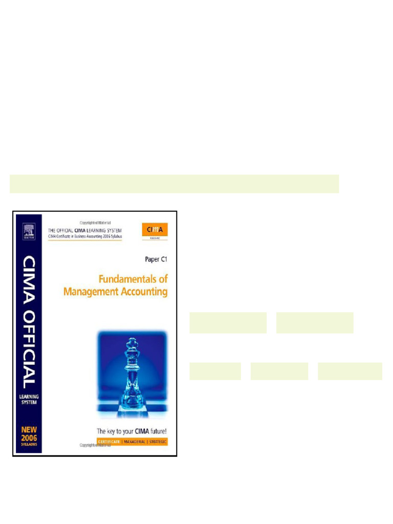 (Ebook) CIMA Learning System Fundamentals of Management Accounting: New ...