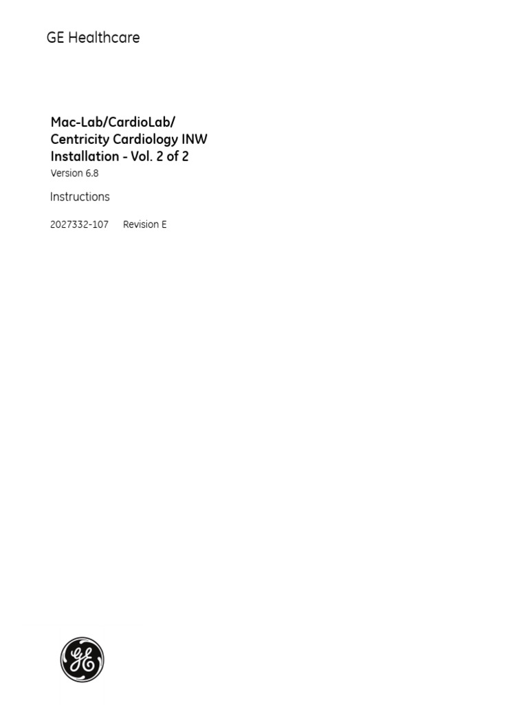 Mac-Lab Cardiology INW Installation Guide | PDF | Backup | Operating System