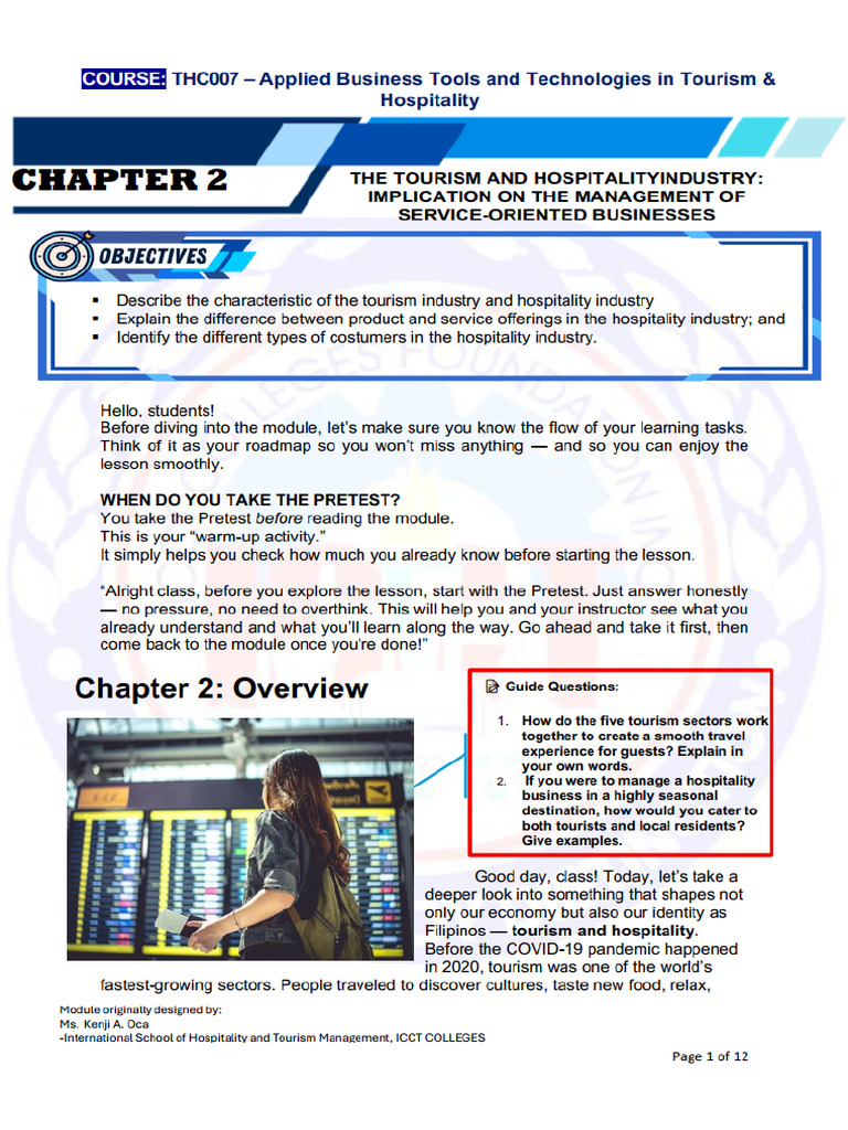 THC007 Module Chapter 2 | PDF