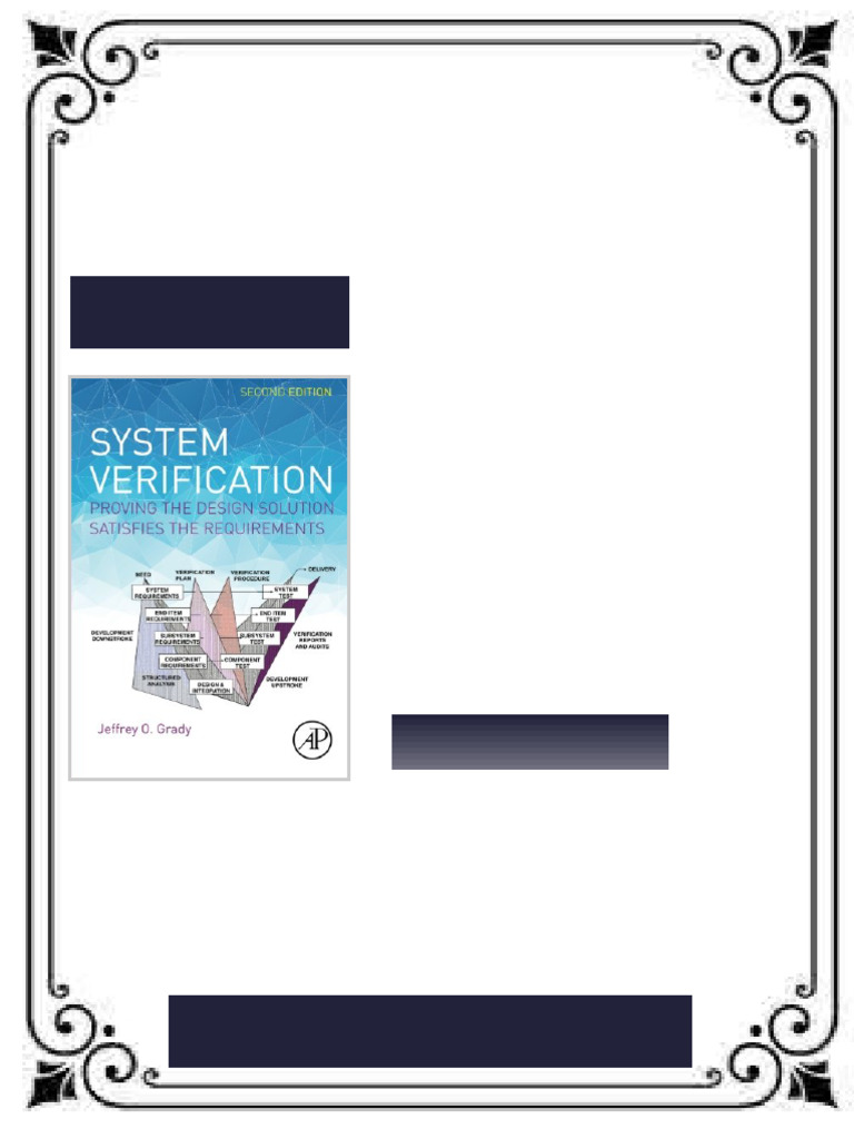 System Verification Proving the Design Solution Satisfies the ...