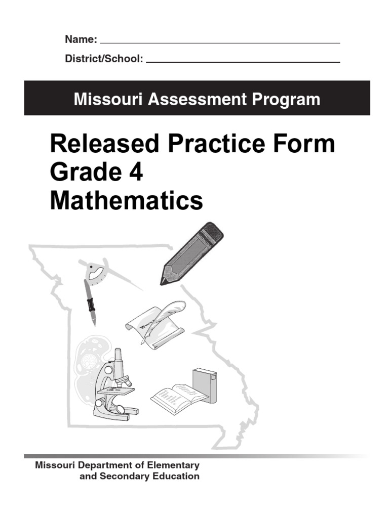 Grade 4 Math Practice Test Missouri | PDF | Numbers