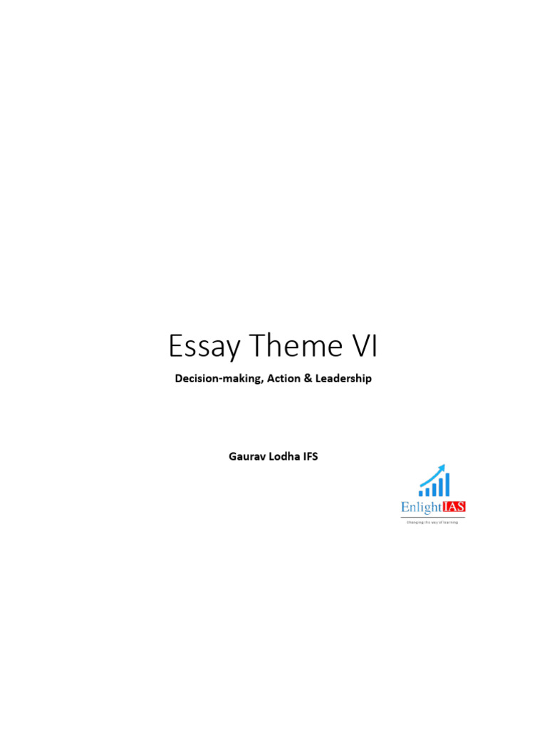 Essay Theme Vi (1) | PDF | Bhagavad Gita