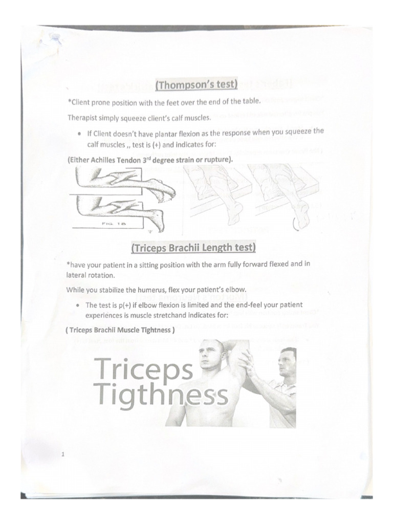Thompson's Test | PDF