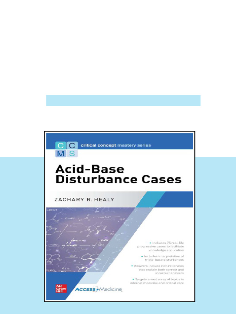 Critical Concept Mastery Series: Acid-Base Disturbance Cases 1st ...