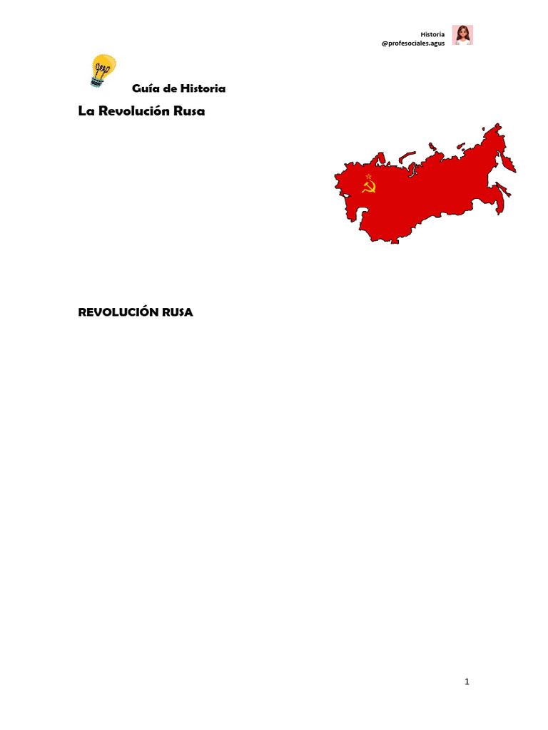 Causas y Eventos de la Revolución Rusa | PDF | Bolcheviques | Vladimir ...