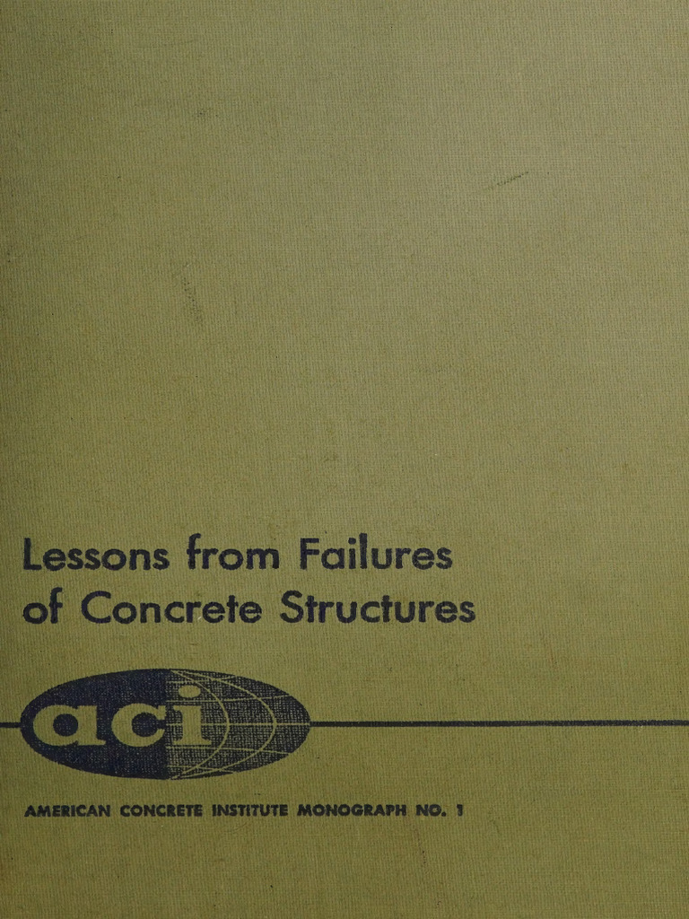 Lessons From Failures of Concrete Structures Feld Jacob 1767561801 | PDF
