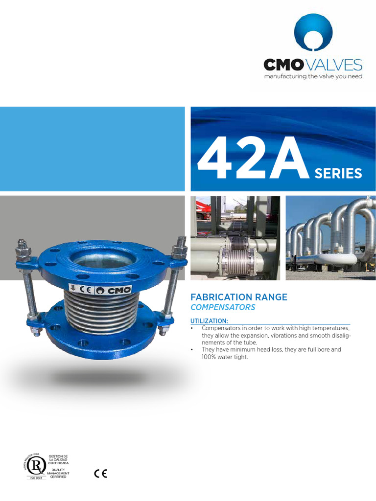 Cmo Valves 42a | PDF | Gas Technologies | Mechanical Engineering