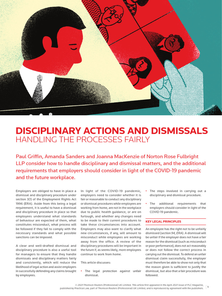 Fair Disciplinary Actions and Dismissals | PDF | Employment