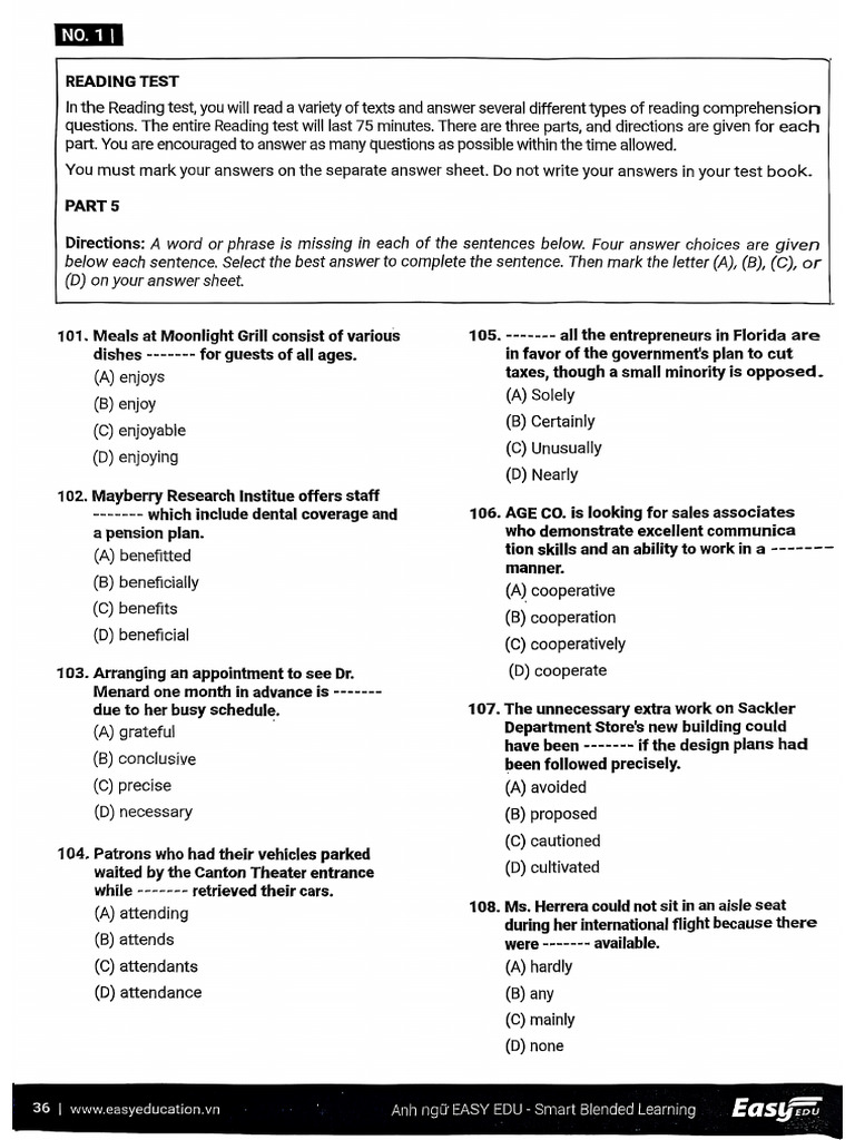 Practice Part 5+6 | PDF