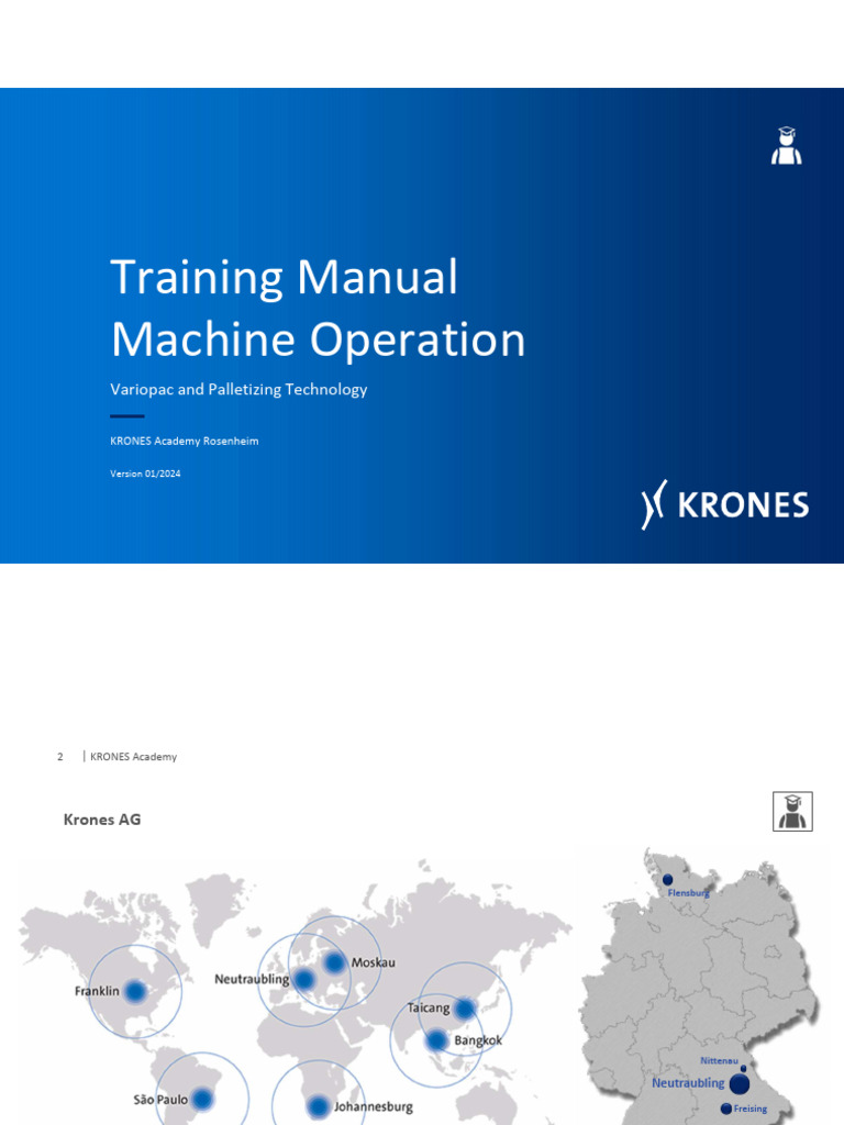 KRONES Variopac Training Manual | PDF | Switch