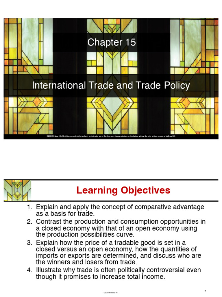 Comparative Advantage in Trade Policy | PDF | Tariff | Protectionism