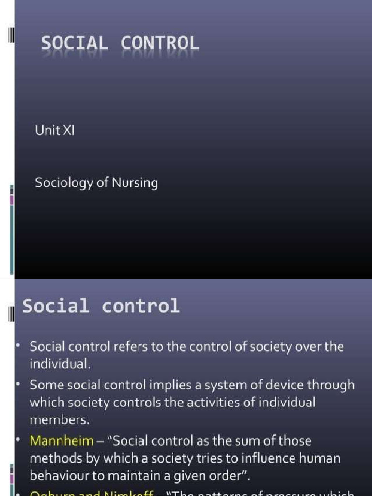Social Control | PDF