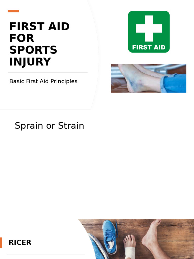 1.1 First Aid for Injury | PDF | Physical Therapy | Diseases And Disorders