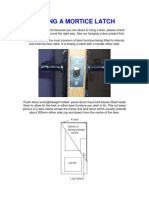 Fitting A Mortice Latch