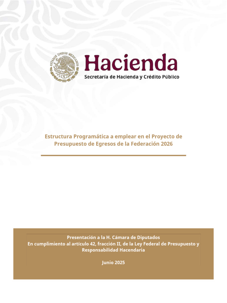 Estructura Programática Presupuesto 2026 | PDF | Infraestructura ...
