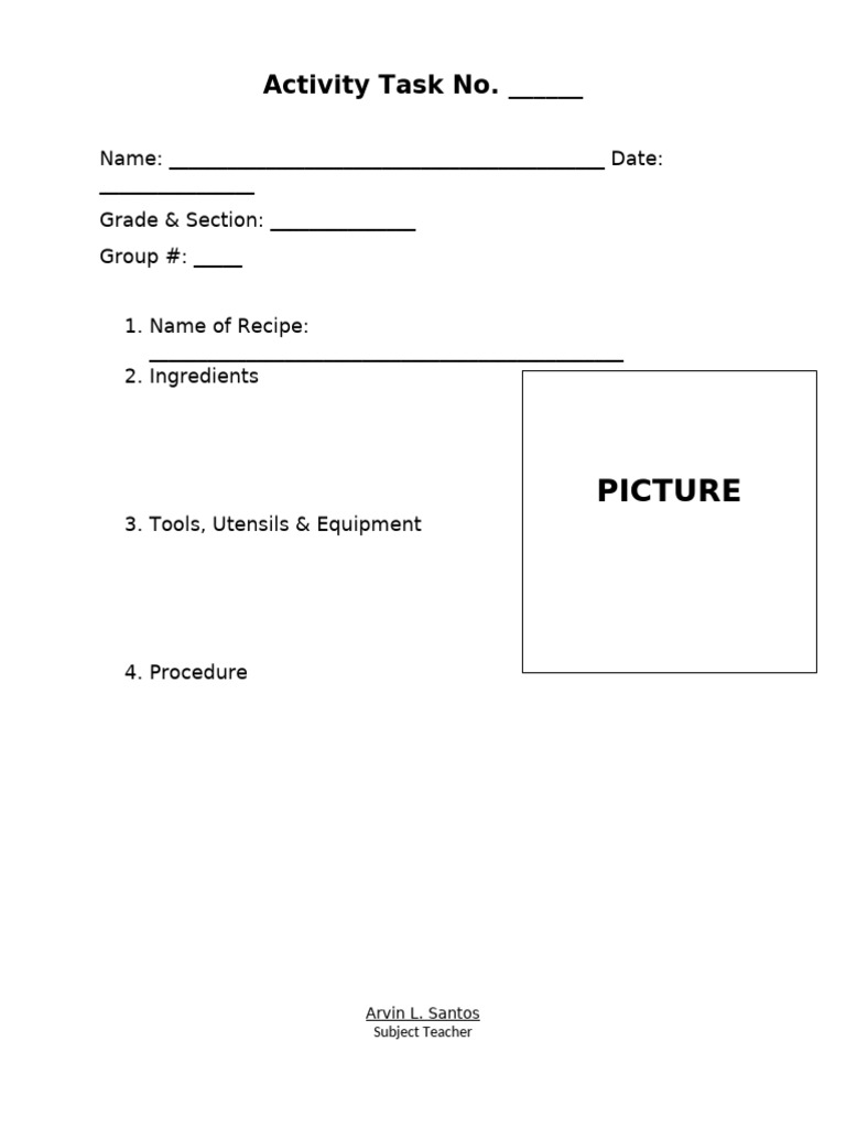 Activity Sheet | PDF