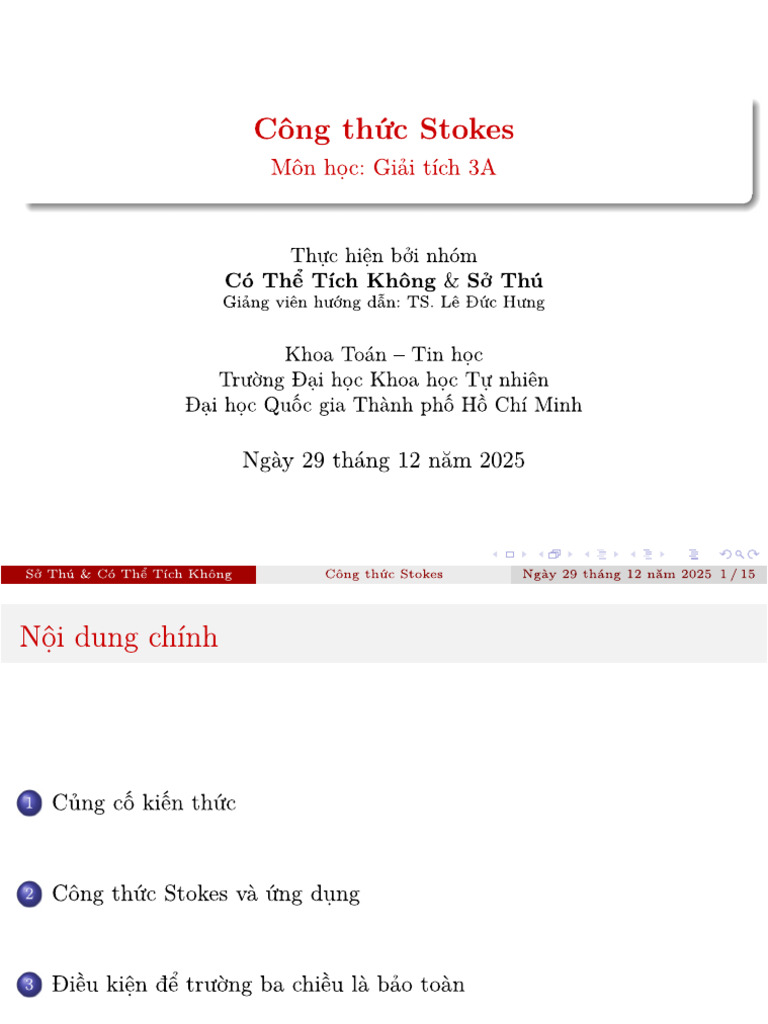 25-12-29 Stokes Theorem - Zoo Having Zero Volume | PDF