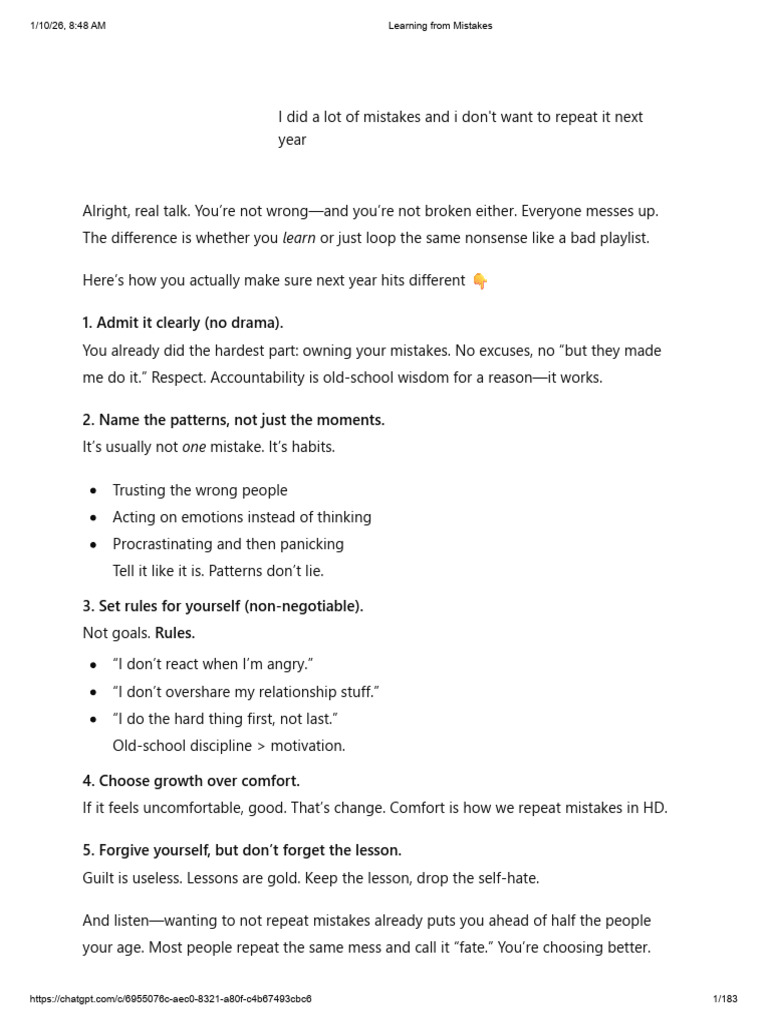 Learning From Mistakes | PDF | Anger | Disciplines