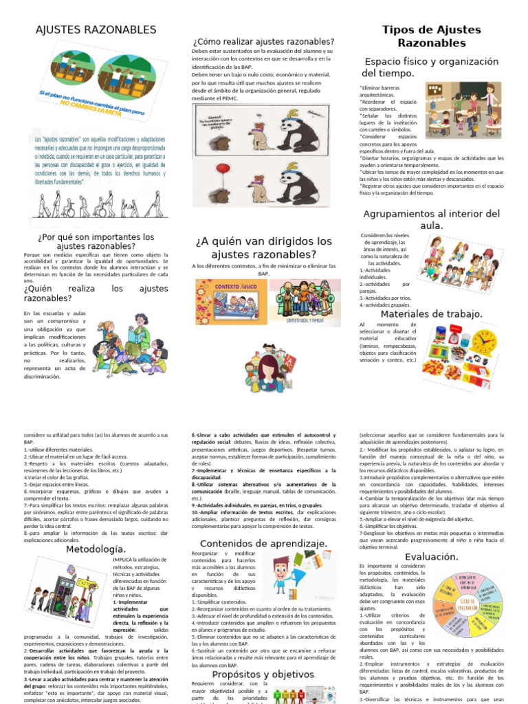 Ajustes Razonables en Educación Inclusiva | PDF | Evaluación | Aprendizaje