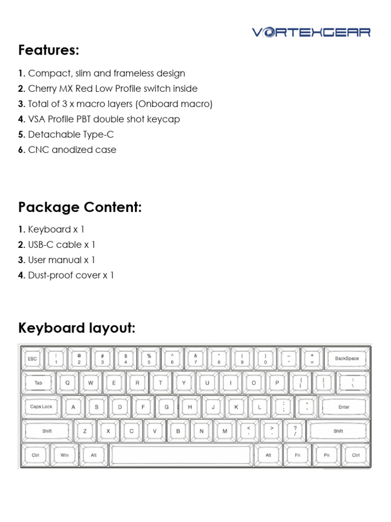 Compact RGB Mechanical Keyboard Guide | PDF | Computer Keyboard | Ibm ...