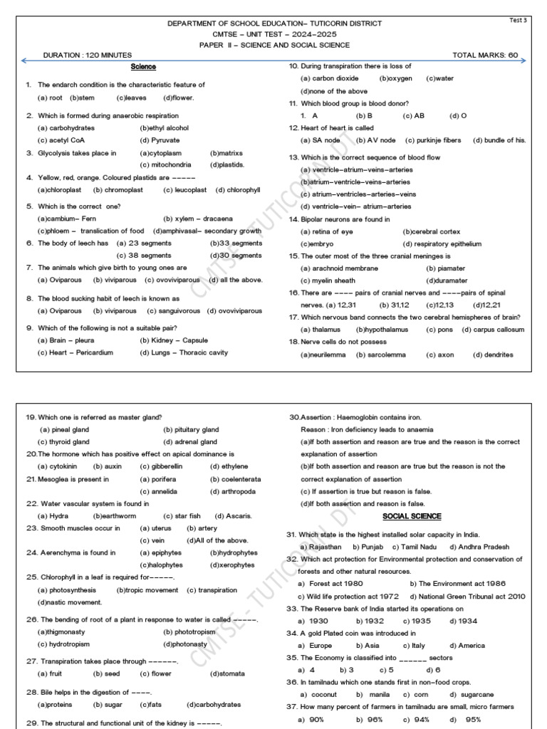 SDOC 01 02 SI Compressed | PDF | Plant Stem | Brain