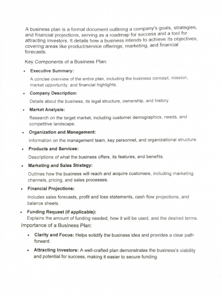 Business Plan ENG4129 | PDF