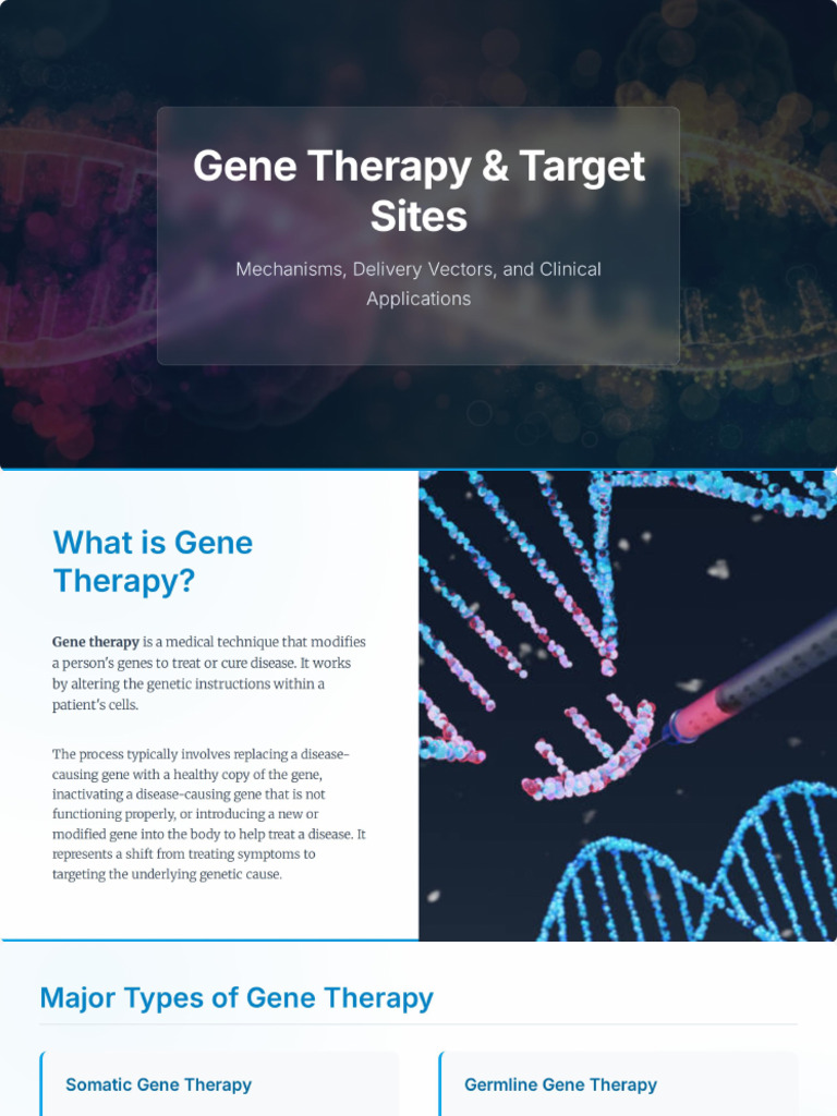 Gene Therapy & Target Sites (2) | PDF