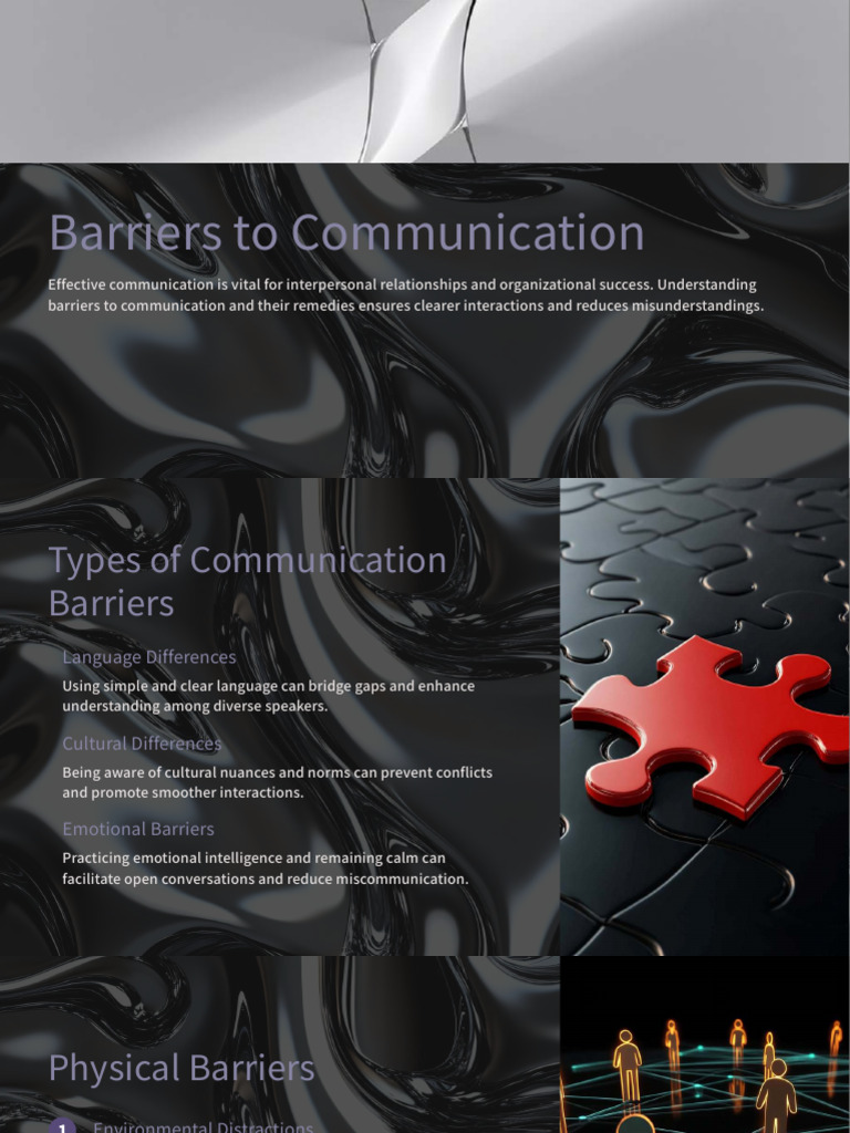 Understanding Communication Barriers | PDF | Communication | Learning