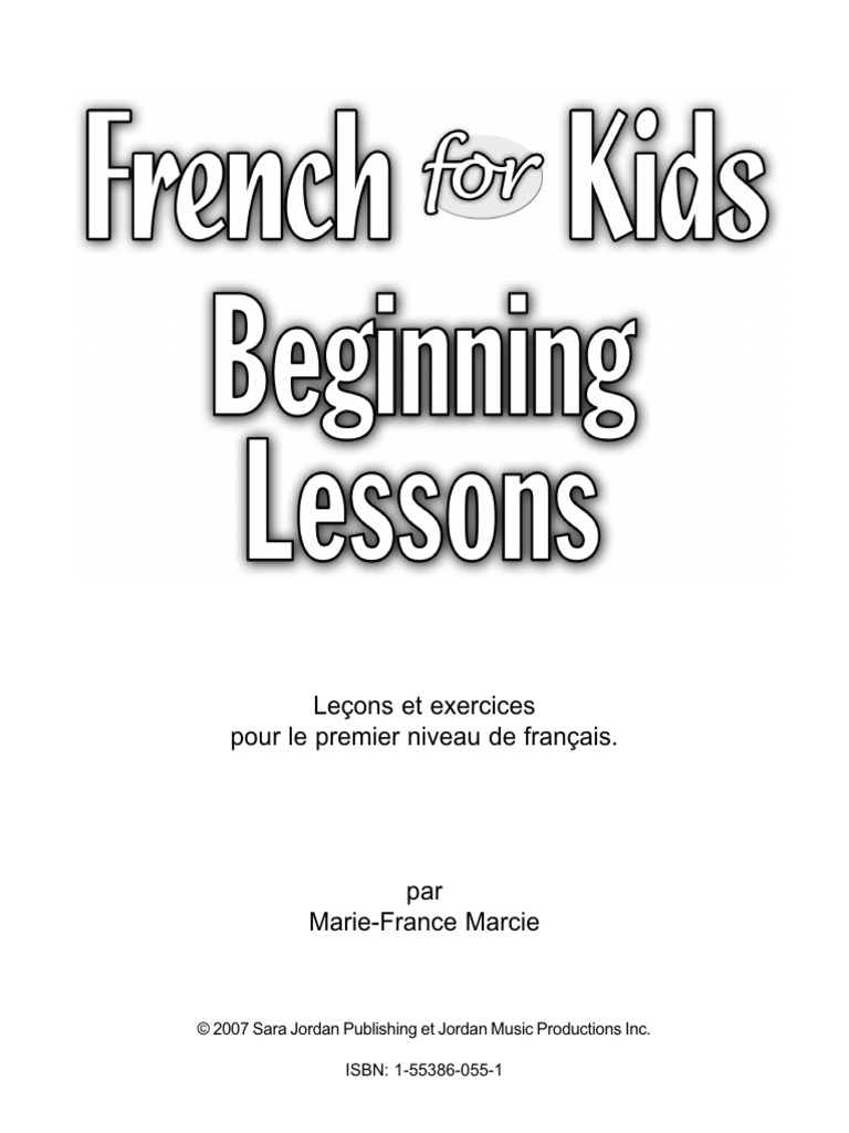 Leçons de français pour débutants | PDF | Langue française