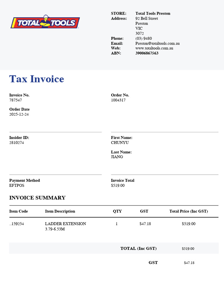 Tax Invoice | PDF