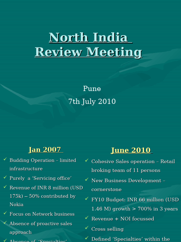 PRESN PUNE North India 6th July 2010 | PDF