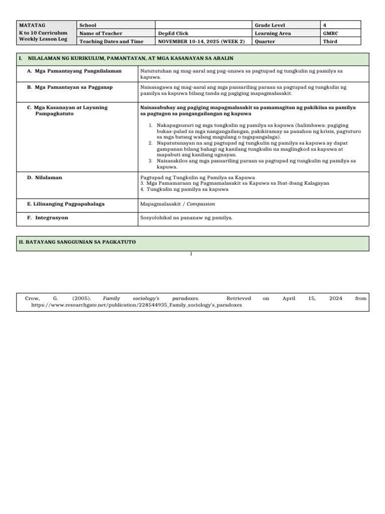 GMRC 4 DLL - Q3 - W2 | PDF