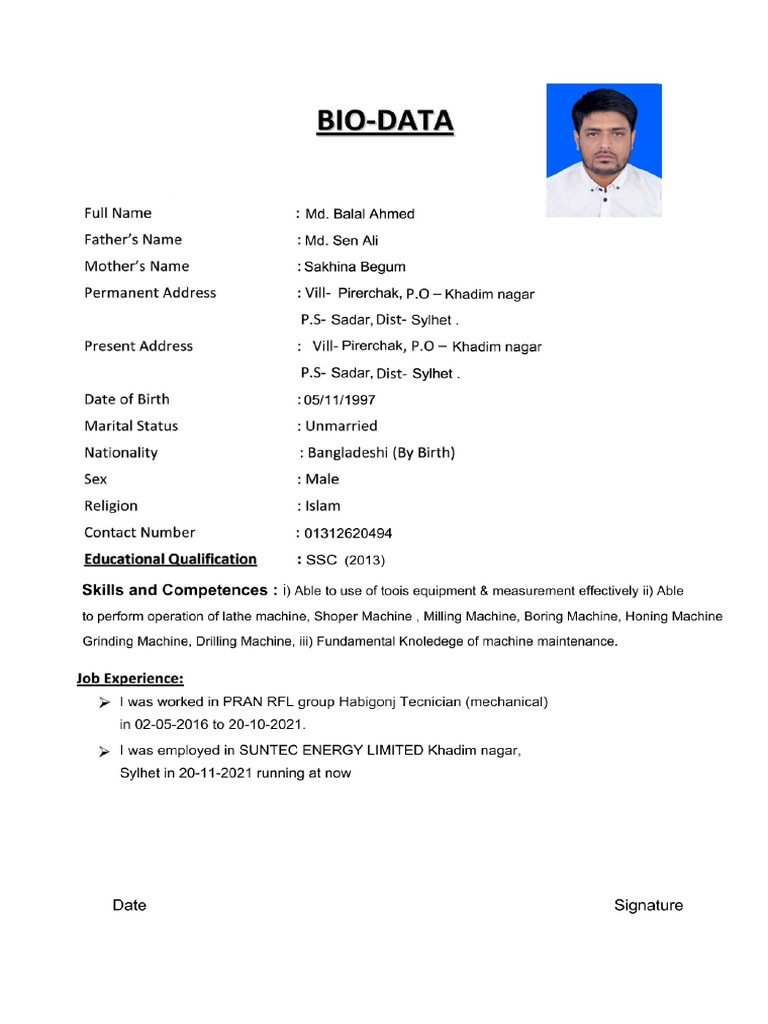 MD Balal Ahmed. | PDF