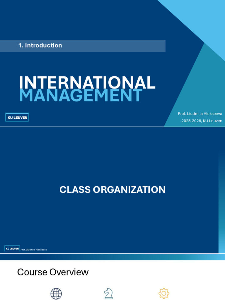 International Management Course Overview | PDF | Strategic Management ...