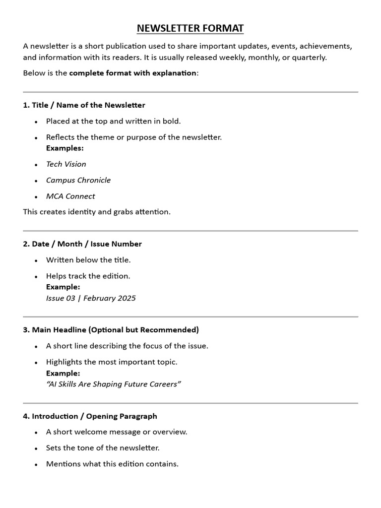 Newsletter and Proposal Writing Guide | PDF | Artificial Intelligence ...