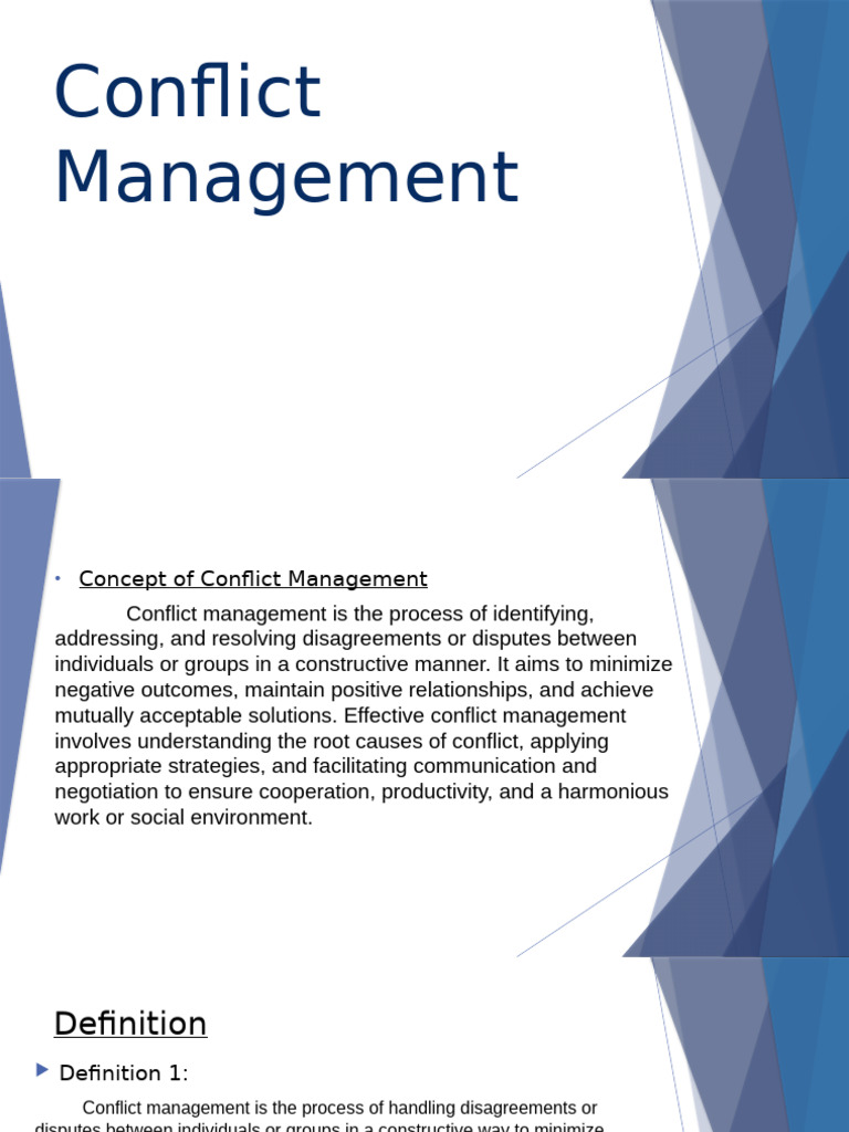 Effective Conflict Management Strategies | PDF | Conflict (Process ...