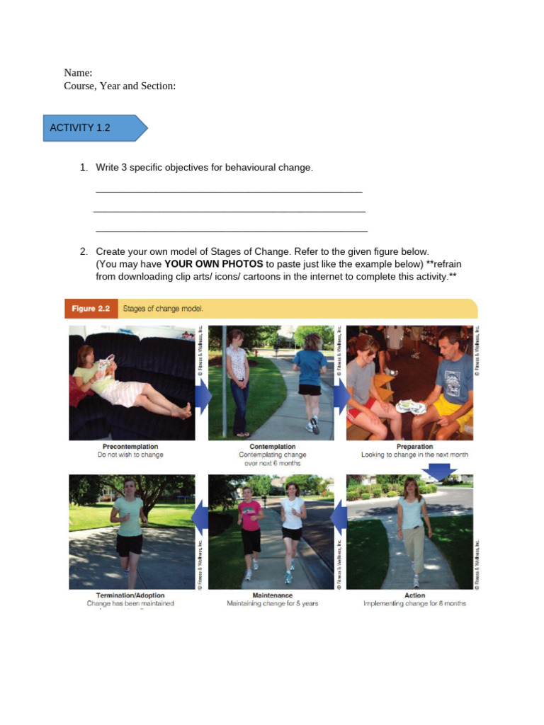 Behavioral Change Objectives & Model | PDF
