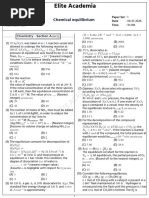 Chemical Equilibrium - JEE Main 2026 (Jan) - MathonGo | PDF | Chemical ...