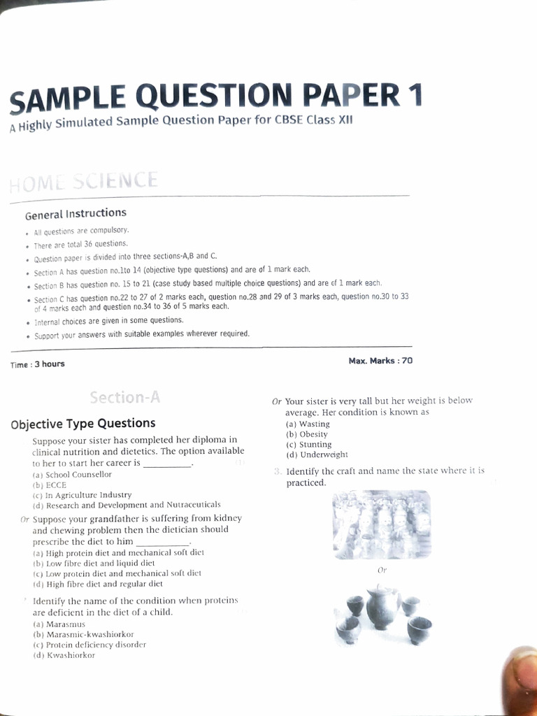 Sample Paper 1 XII | PDF
