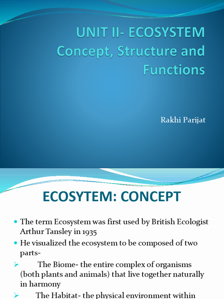 Chapter Two Part B Ecosystem | PDF | Food Web | Ecosystem