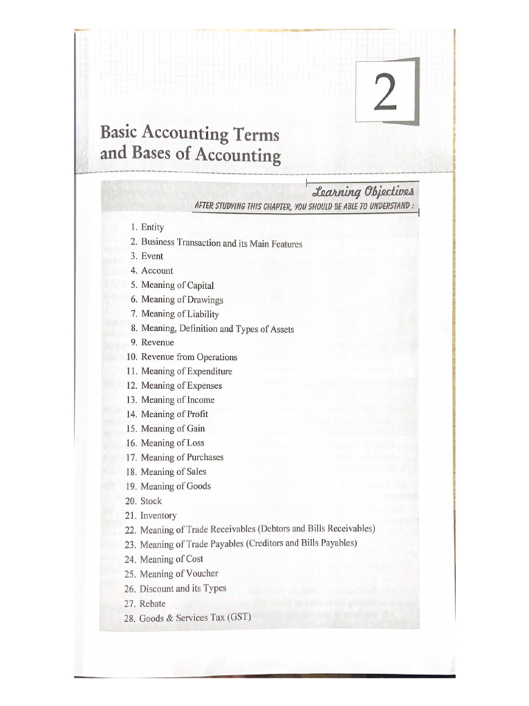 Basic Accounting Terms | PDF