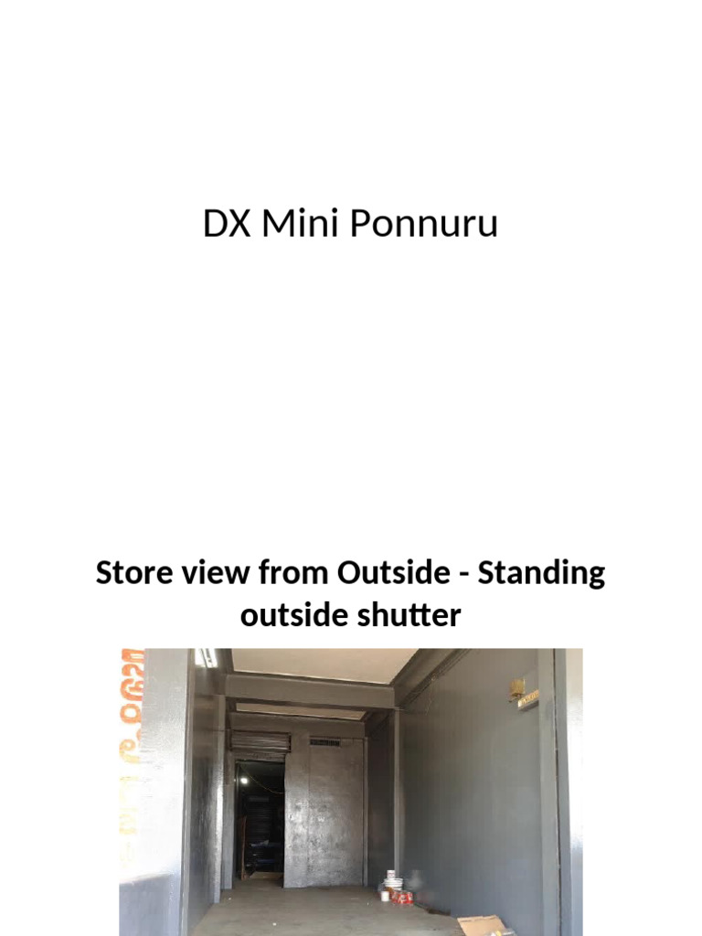 DX Mini Store Ponnuru | PDF
