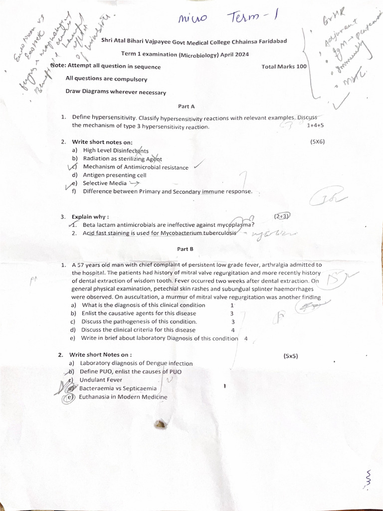 Micro Question Papers | PDF