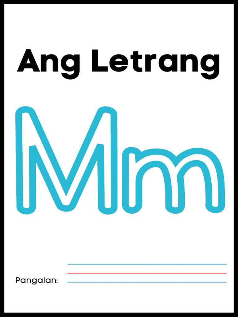 Letter MM Workbook Tagalog | PDF